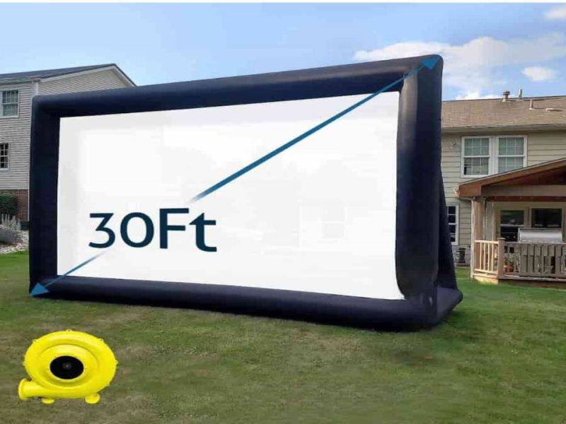 30fit inflatable movie screen