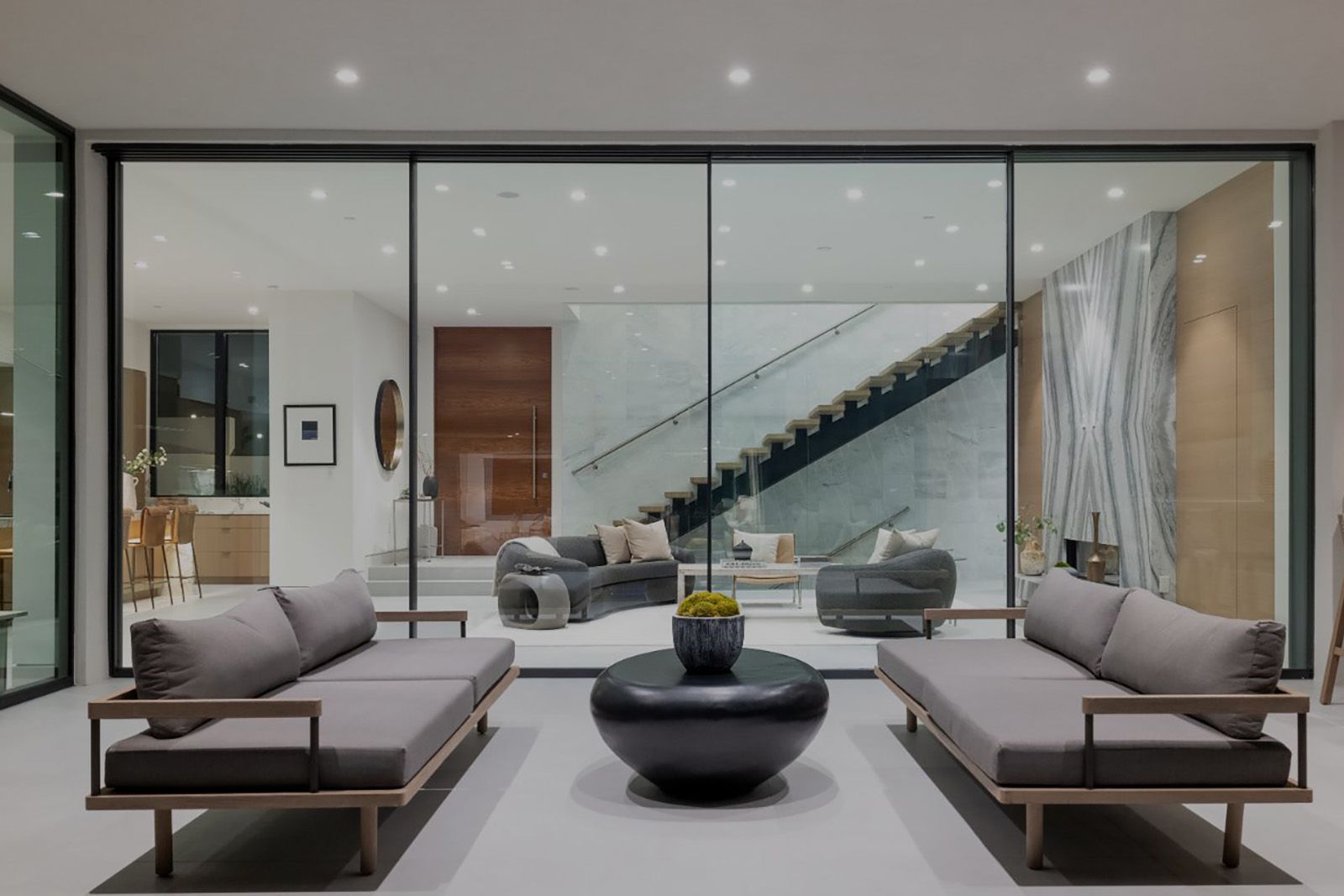Awake’s 905 Multi-slide patio doors in with large glass panels that glide with ease