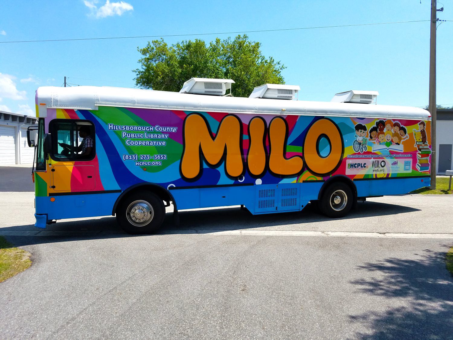 Hillsborough County Public Library MILO Bus Wrap