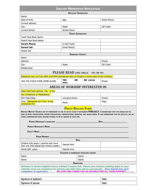 Membership Application