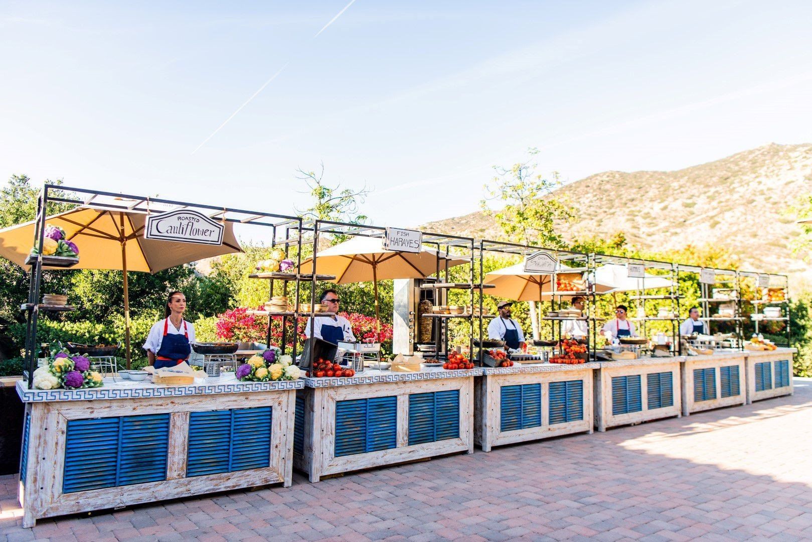 Live Food Performance Stations