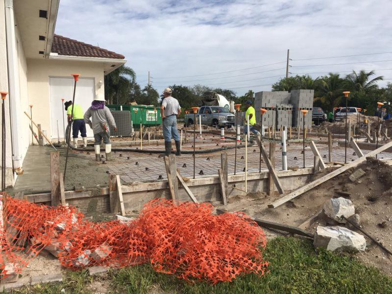 group of people in the construction site