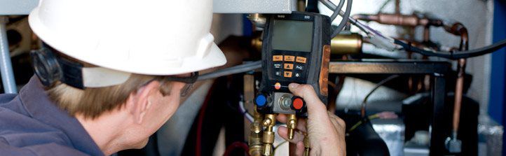 man fixing something