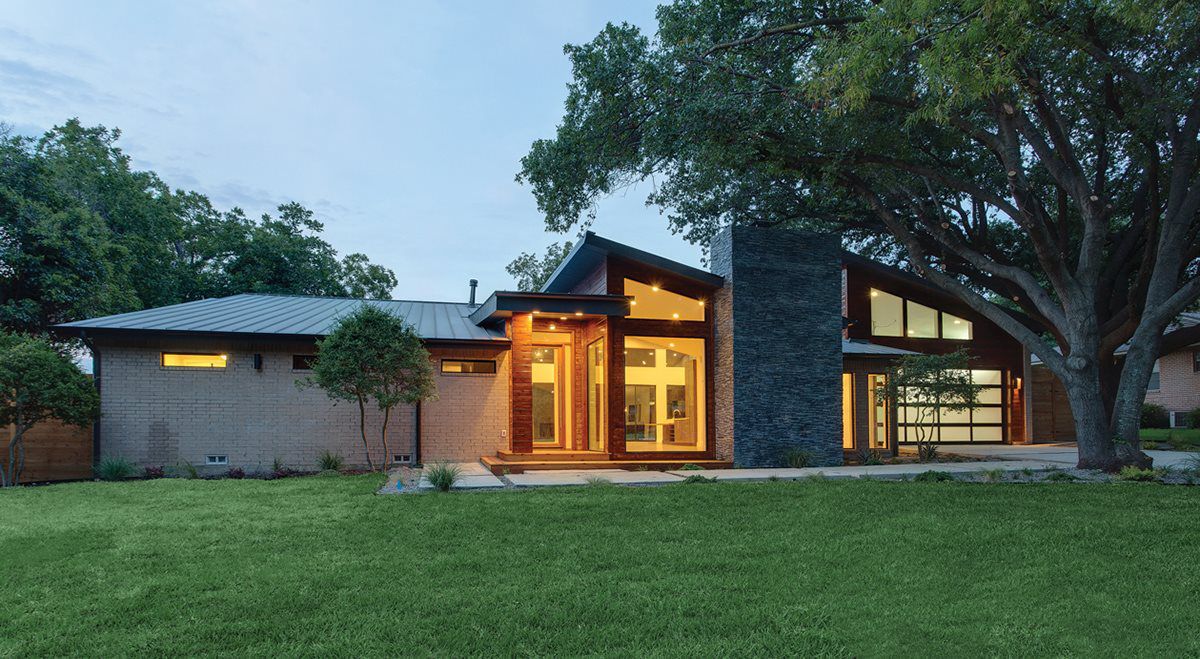 Contemporary home with Milgard A250 thermally broken aluminum windows