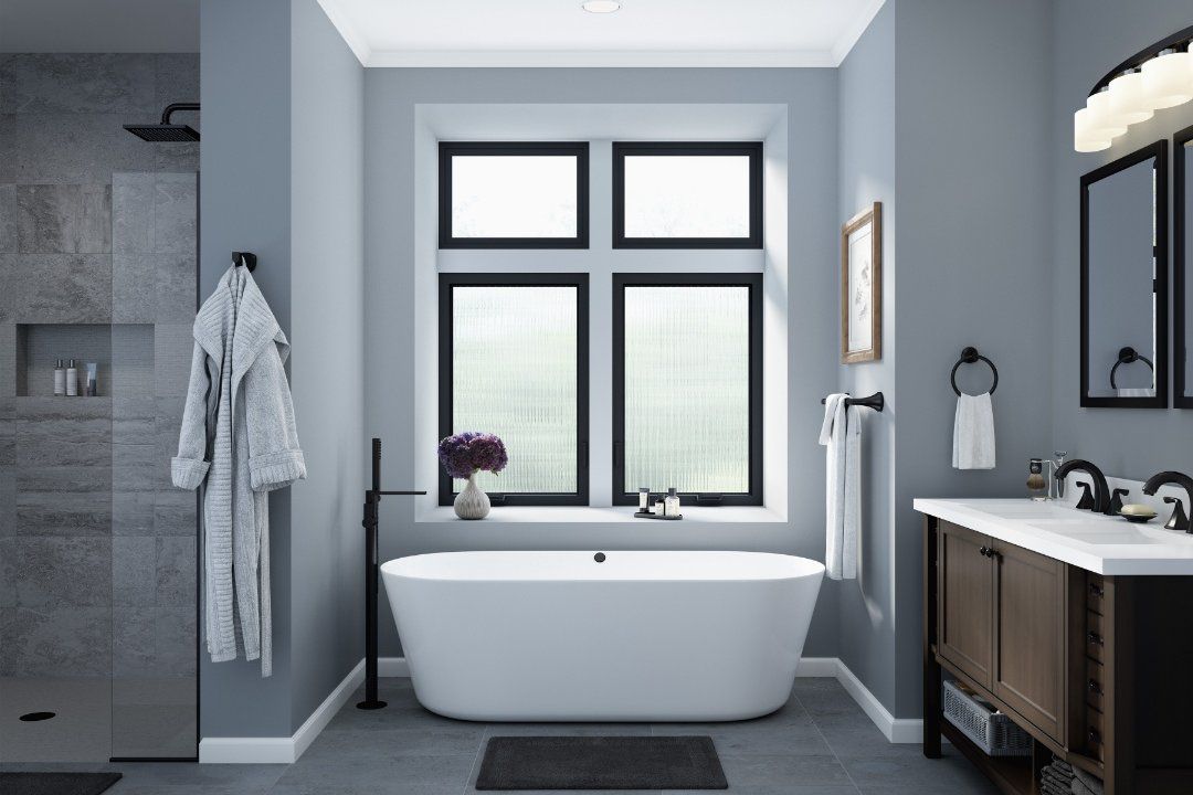 Milgard Trinsic Series V300 modern vinyl windows with narrow sightlines