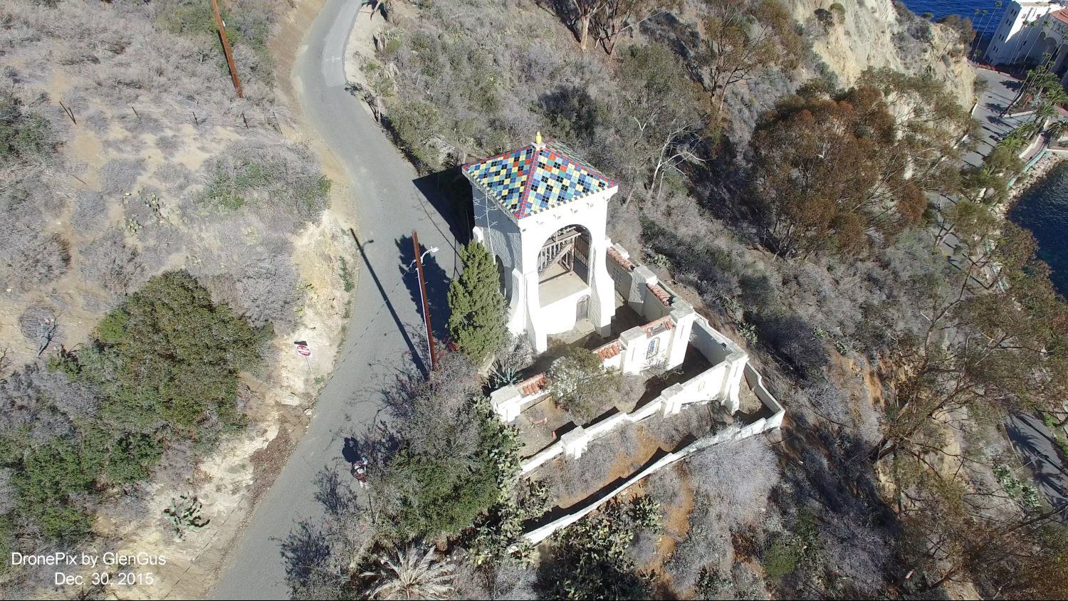 aerial view of chimes tower