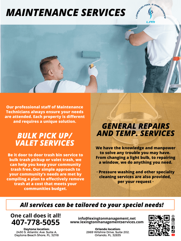 Maintenance Services Flyer