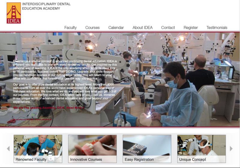 dentist training portfolio