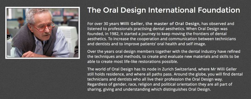 oral design information