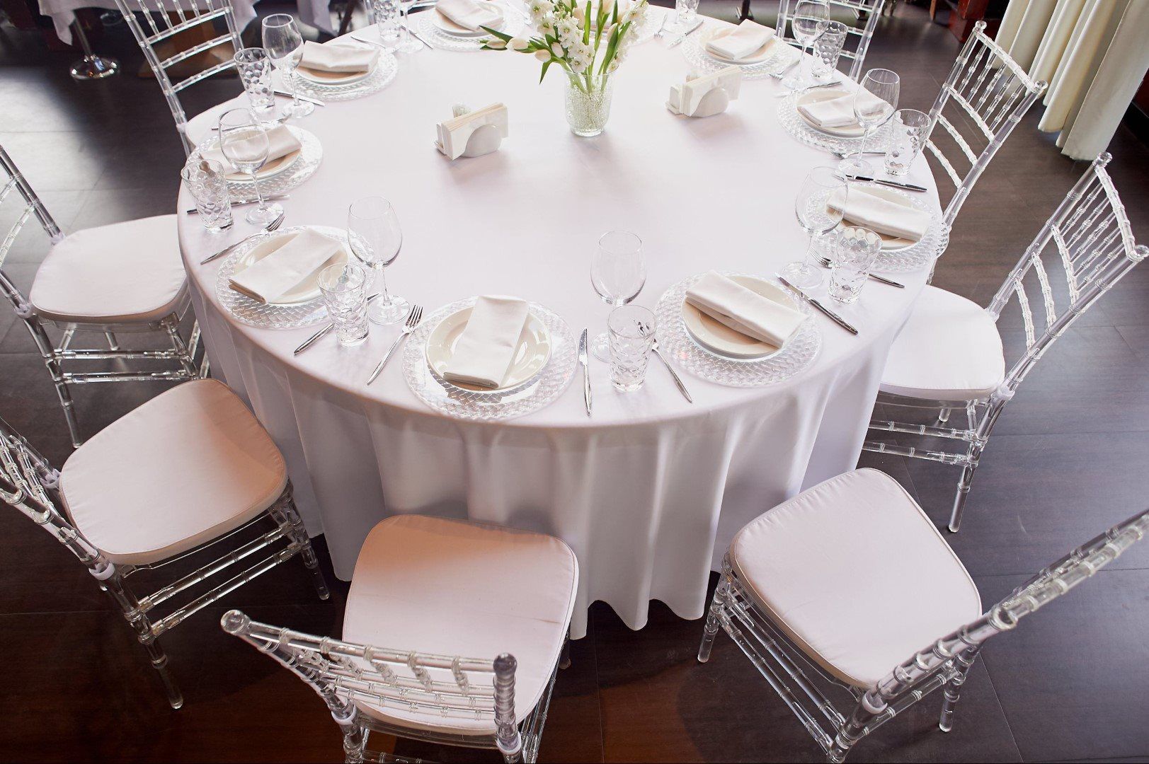 Premium Table Linens white