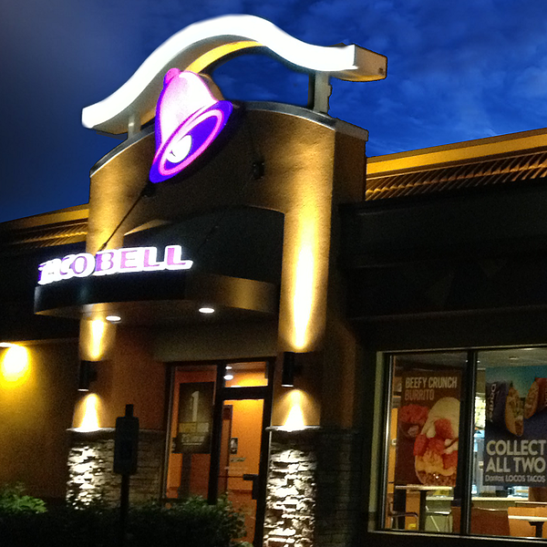 Channel Letters Omega Sign and Lighting