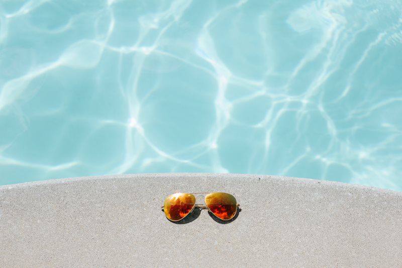 water sunglasses pool