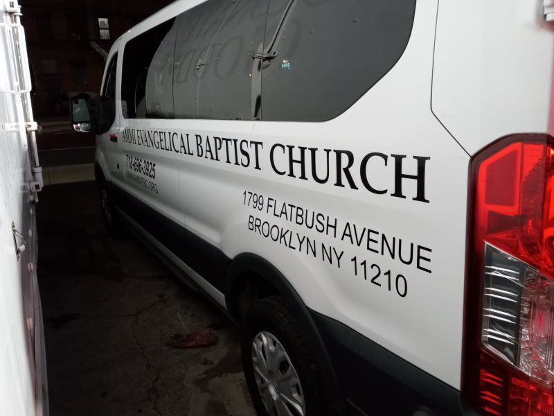 Custom minivan lettering by Mineola Signs and Awnings, Mineola, New York
Custom minivan lettering installed by Mineola Signs and Awnings in Mineola, New York. This lettering enhances your minivan’s appearance and helps promote your business on the go