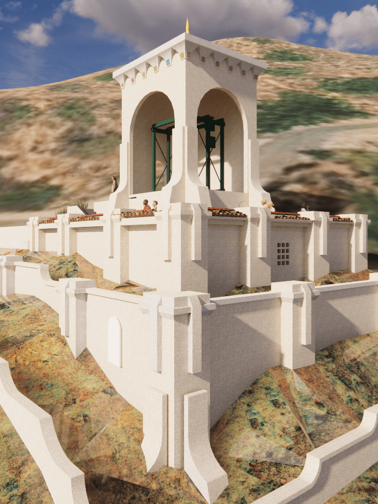 Rendering of the Catalina Chimes Tower