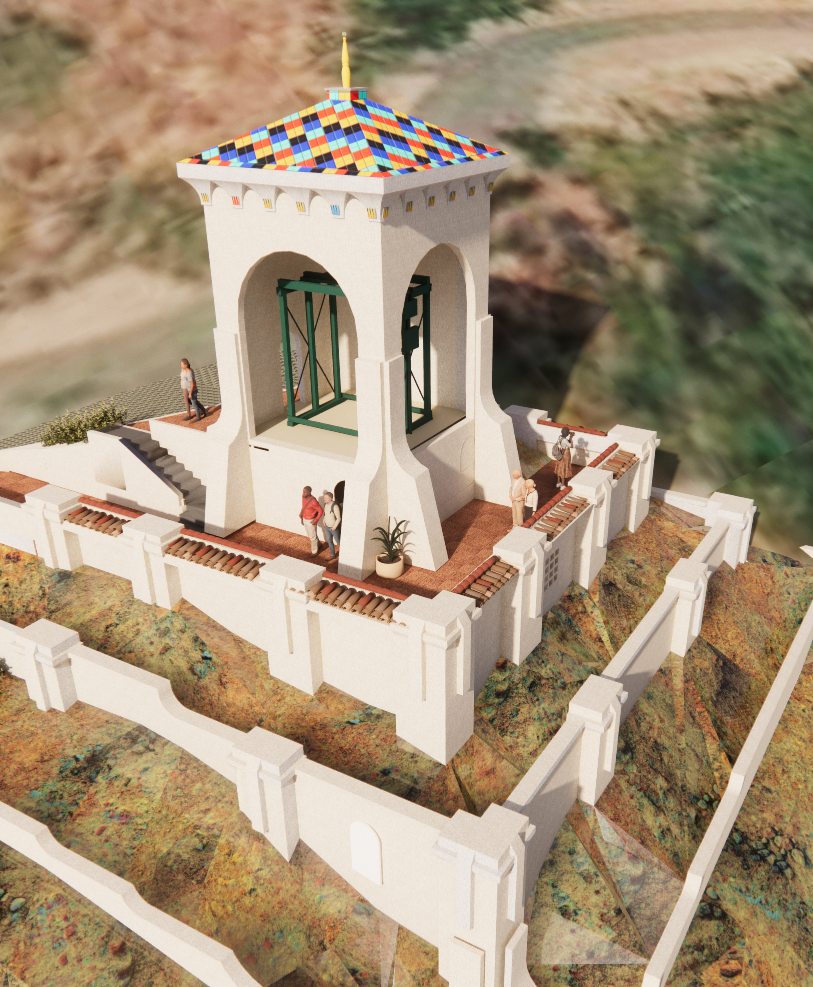 Rendering of the Catalina Chimes Tower