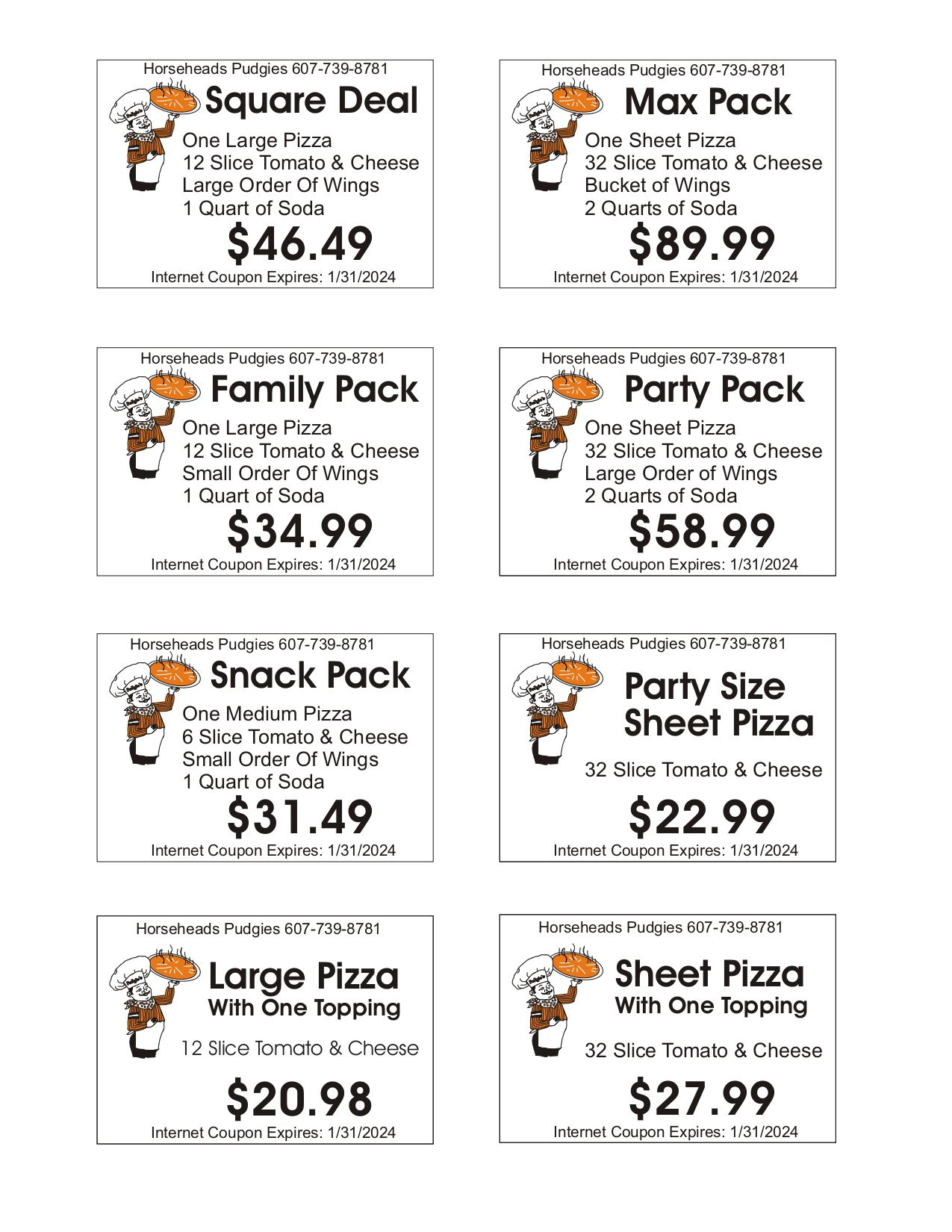 Coupons Pudgies Pizza