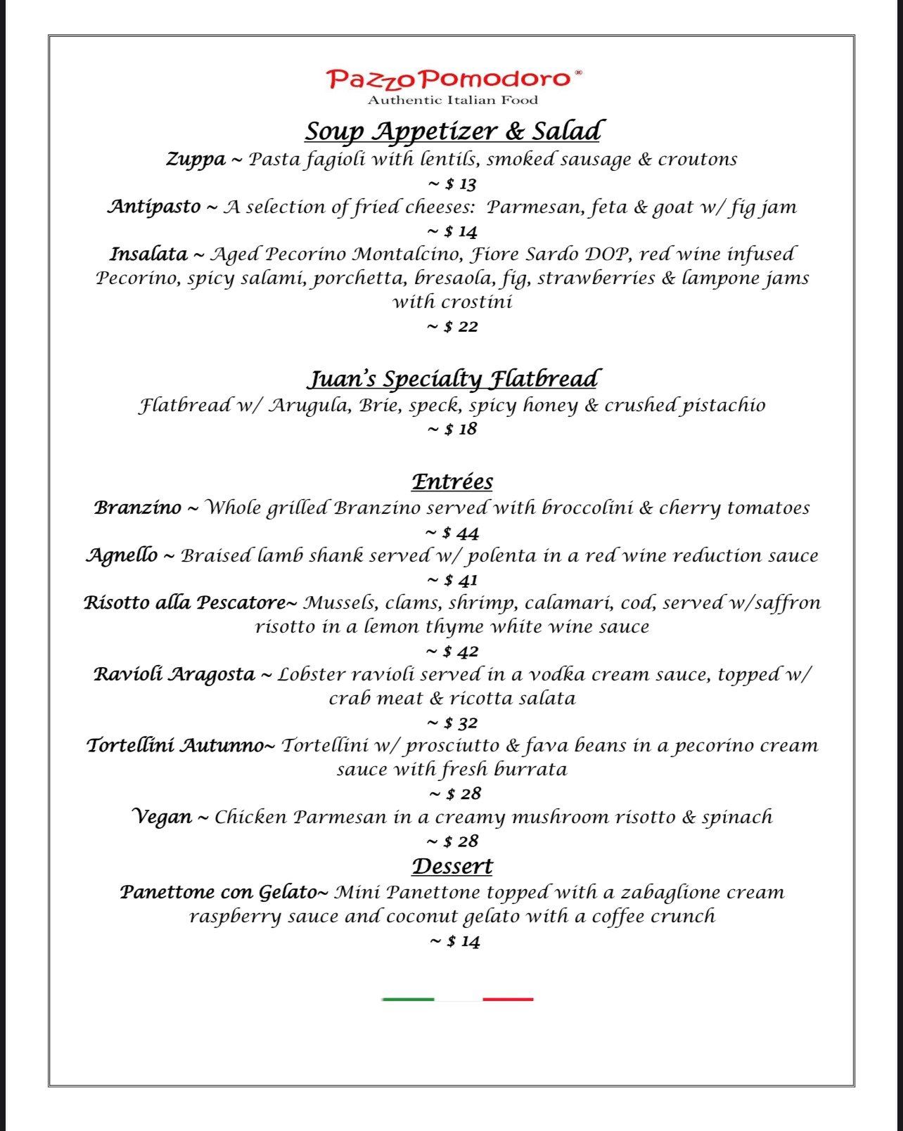 Ashburn Specials Pazzo Pomodoro