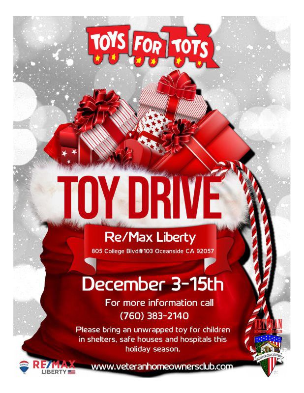 Toy Drive Veteran Homeowners Club