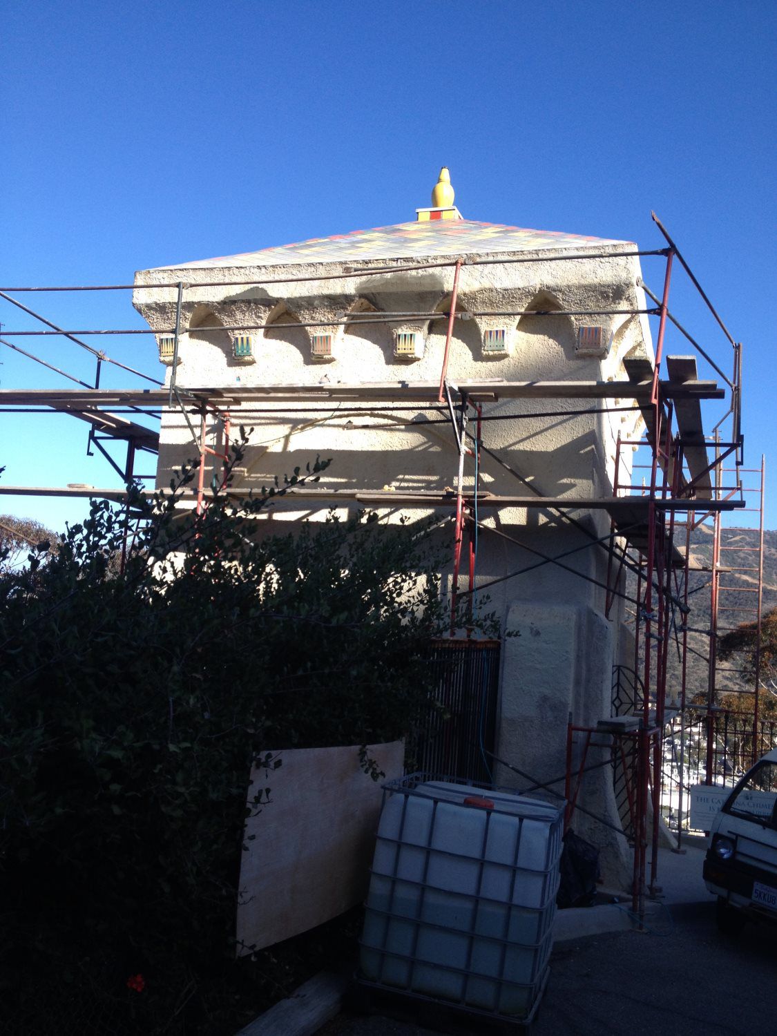 Restoration of Structure Catalina Chimes Tower Foundation