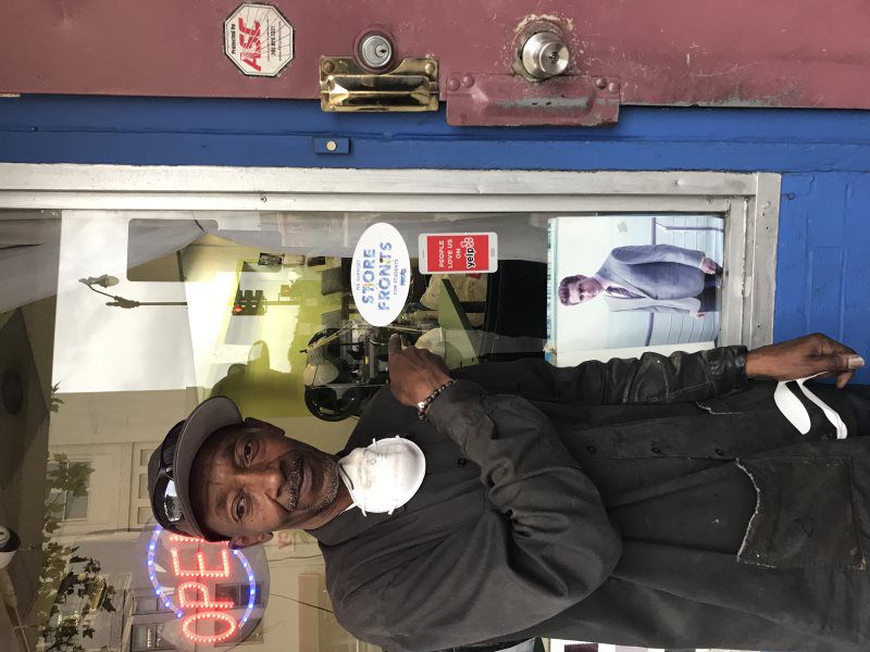 man in the front door 