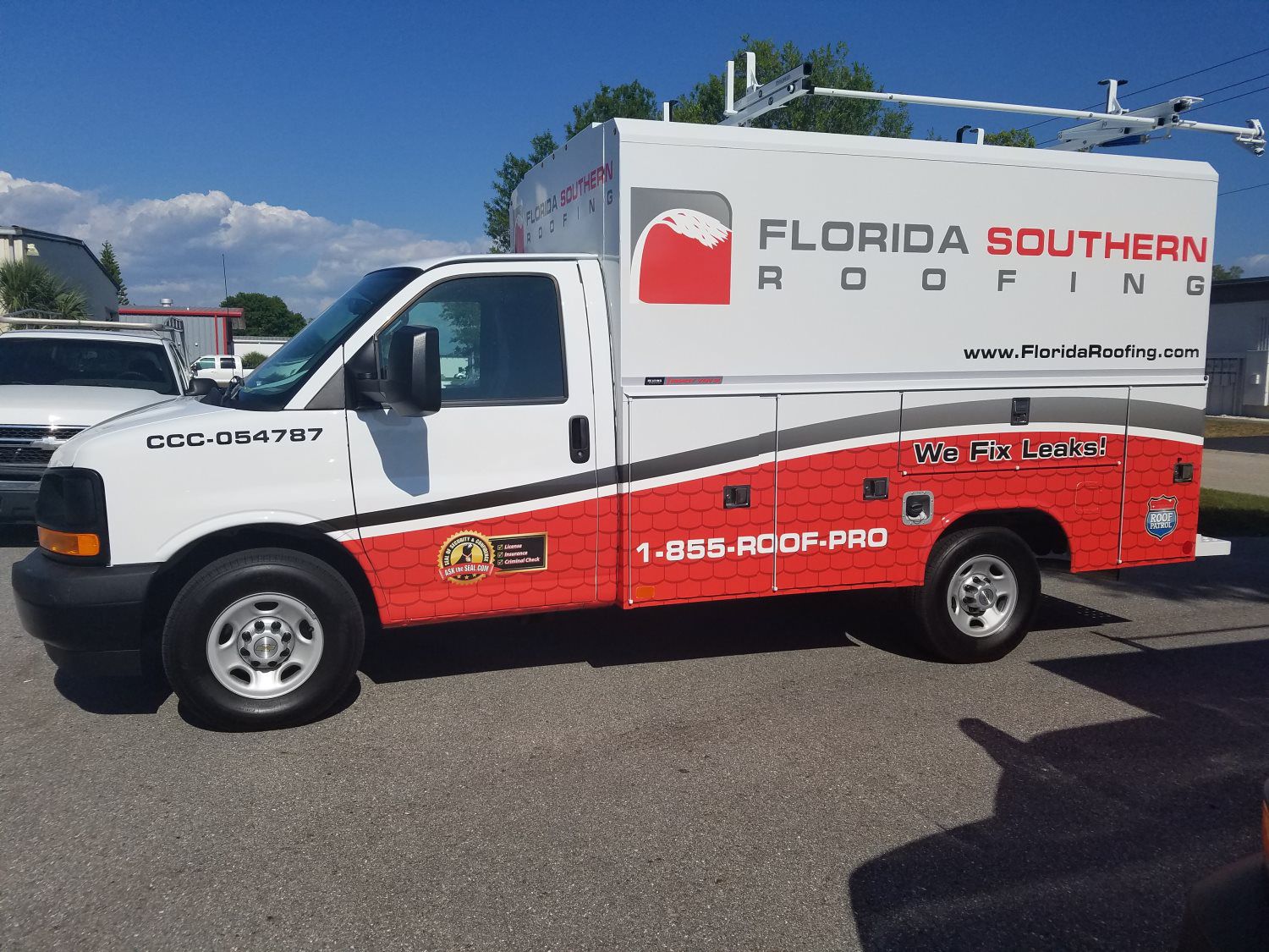 Florida Southern Roofing Utility Truck