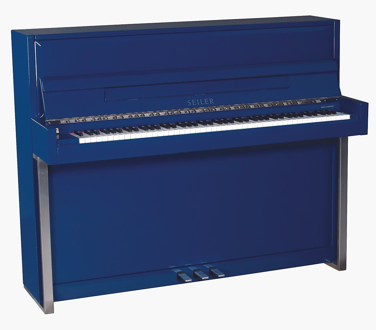 Designer SEILER Blue Upright Piano for Sale