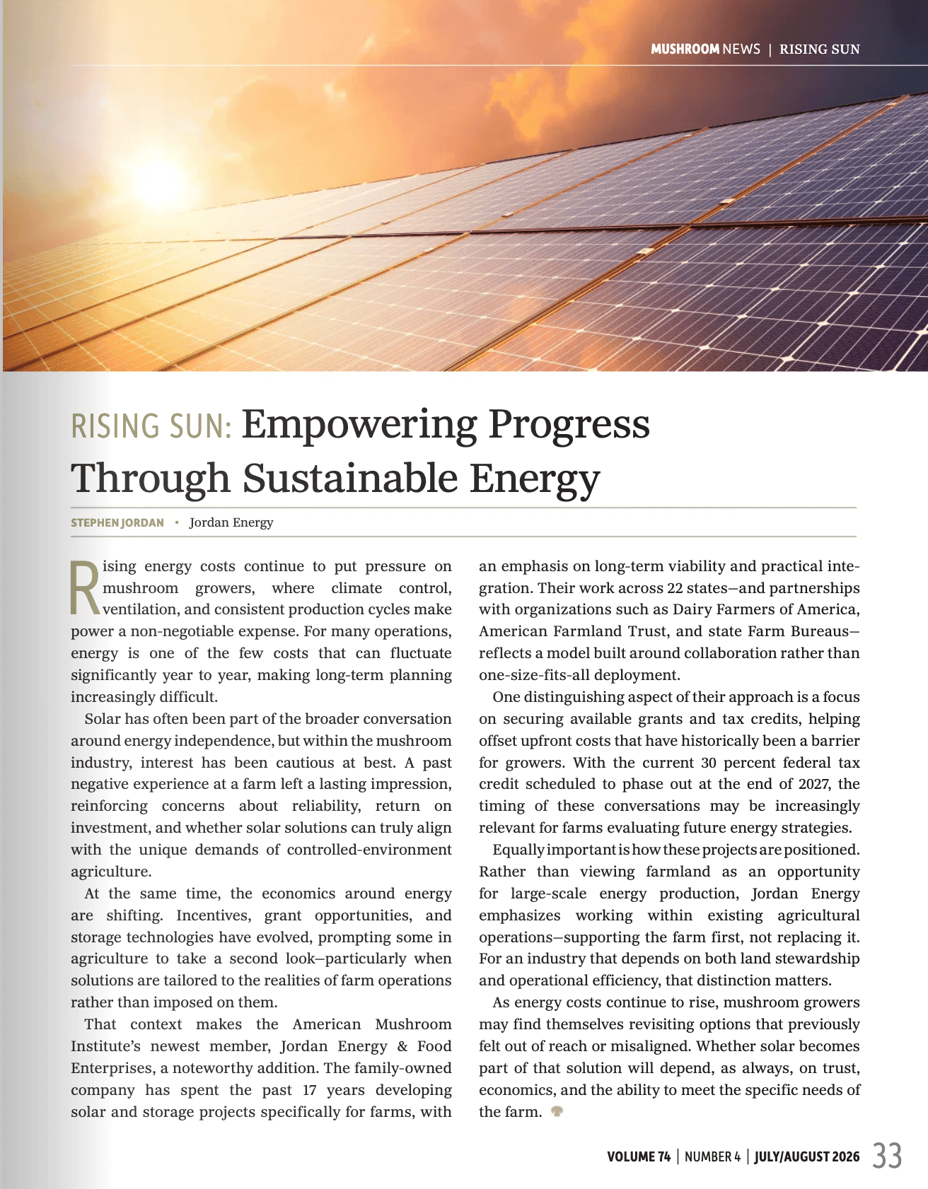 RISING SUN: Empowering Progress Through Sustainable Energy 