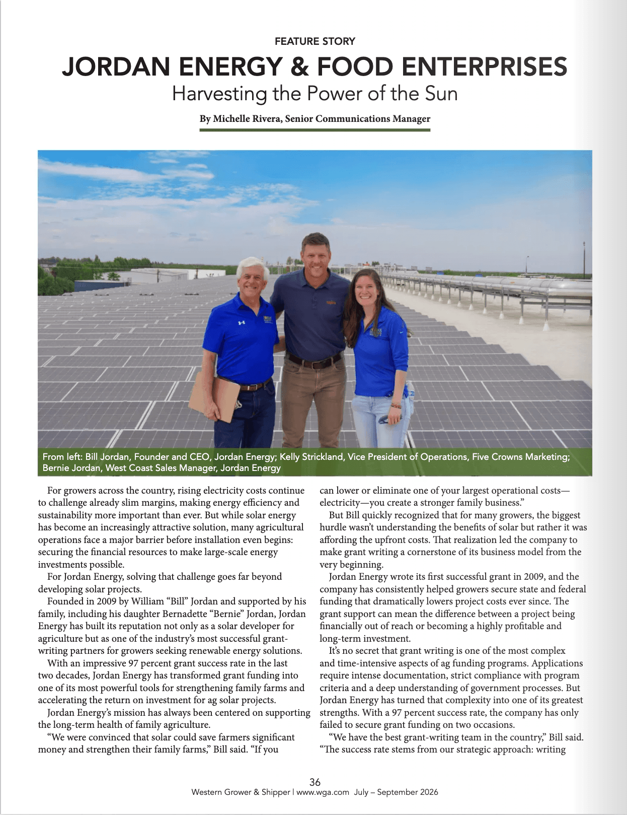 JORDAN ENERGY & FOOD ENTERPRISES
