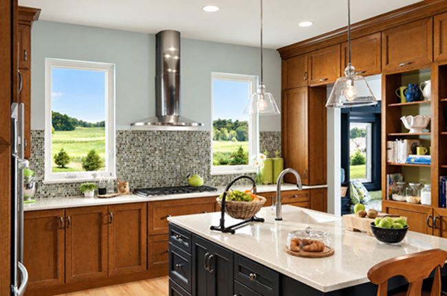 Bright kitchen featuring replacement windows in Loomis, CA