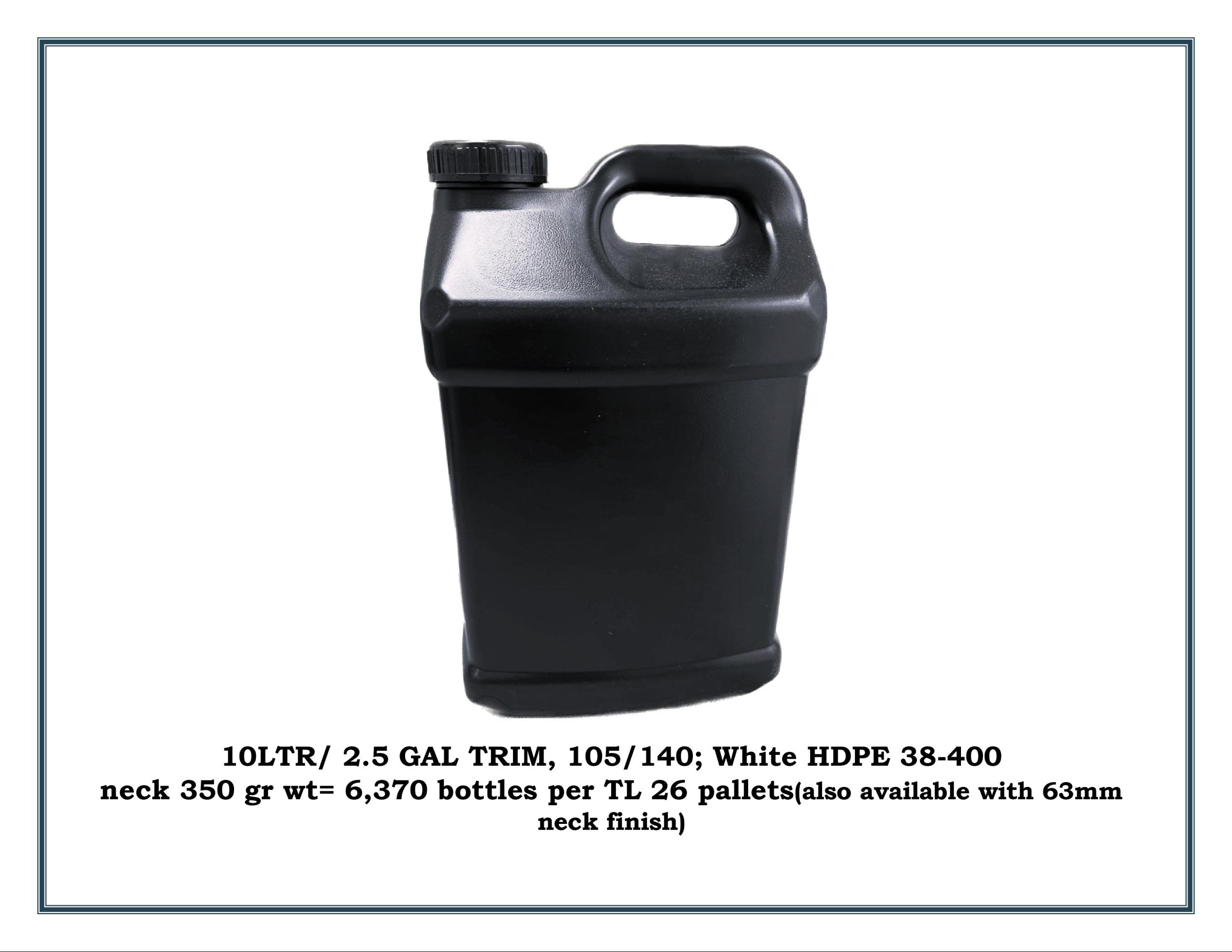 1OLTR/ 2.5 GAL TRIM, 105/ 140