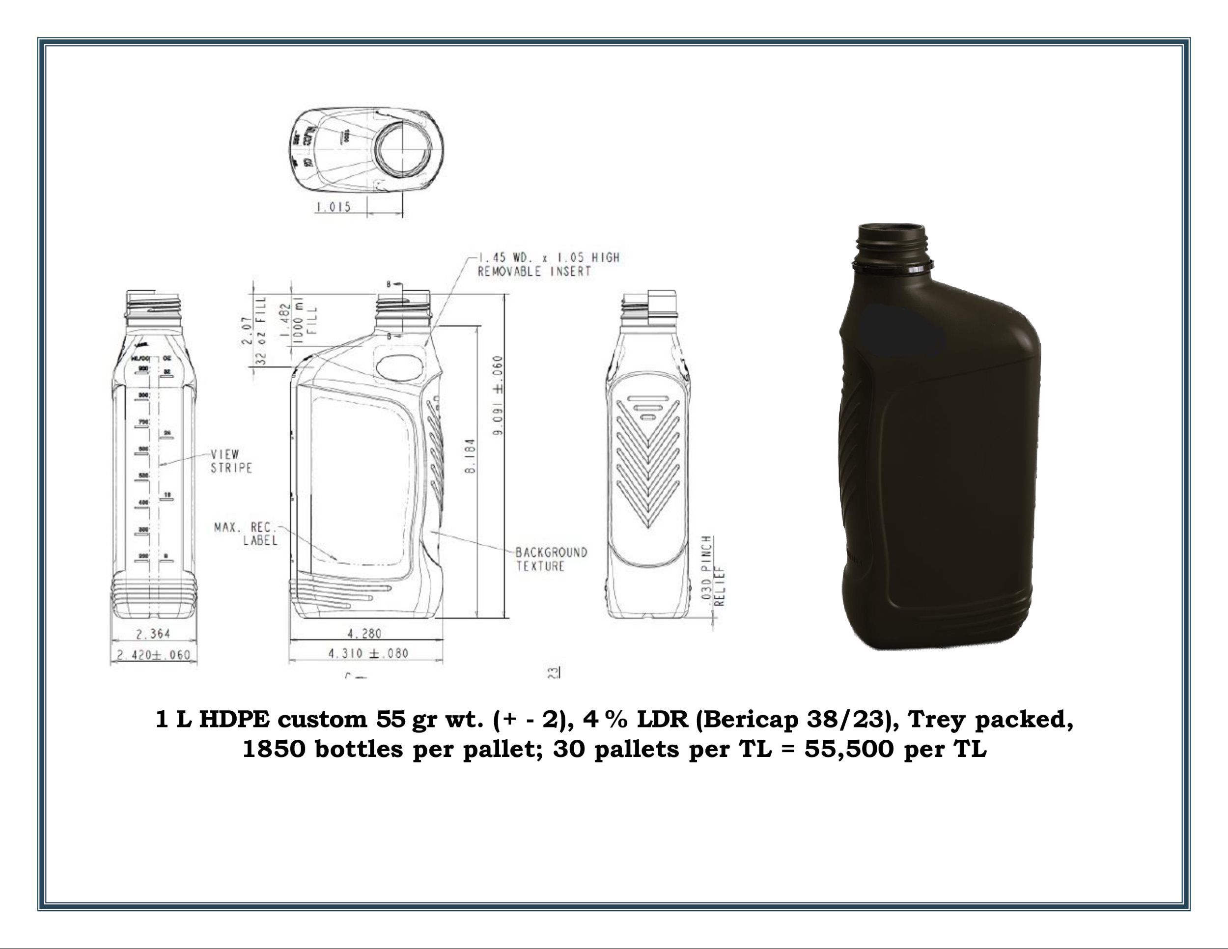 1 L HdPE Custom 55 Gr