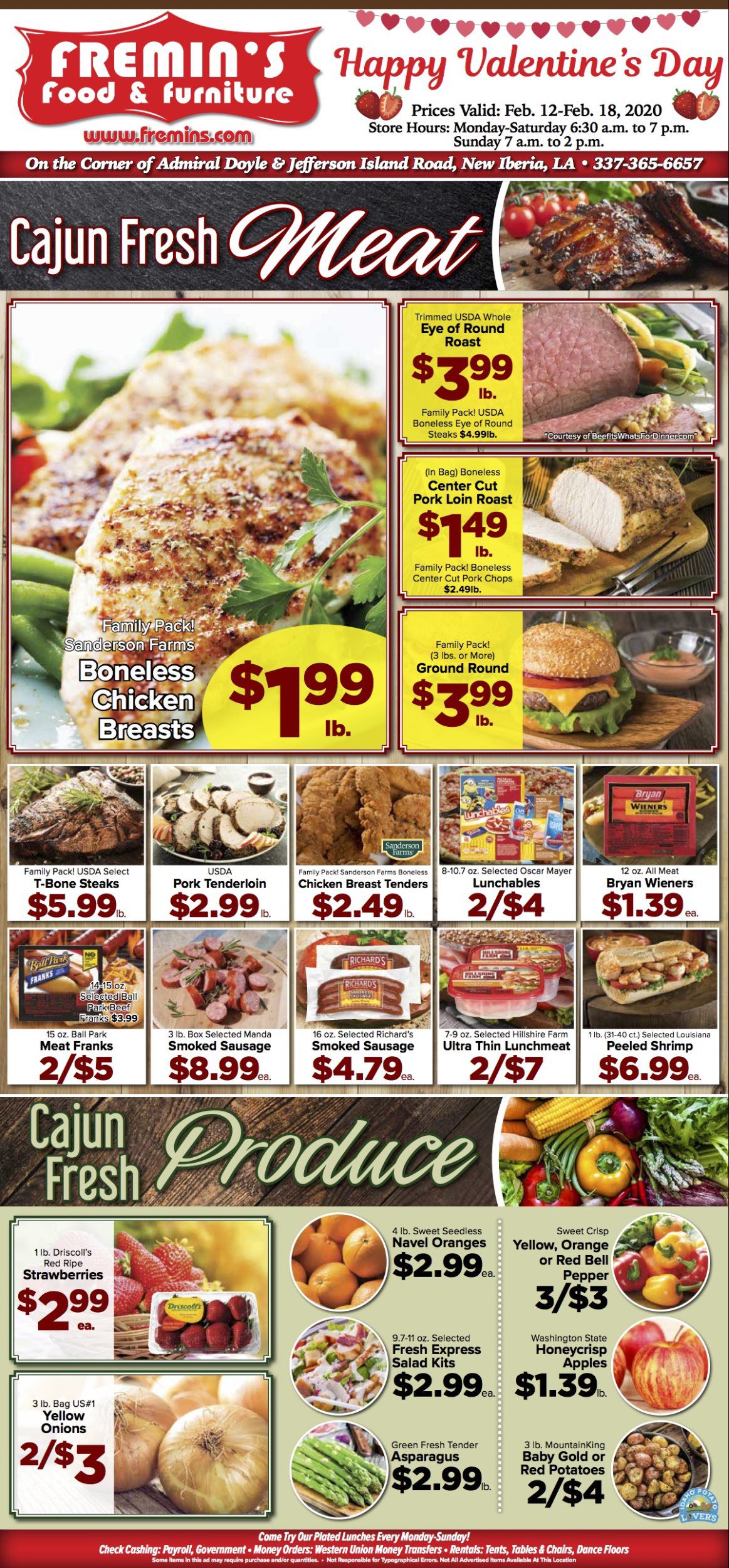 Weekly AD Fremin's Food and Furniture