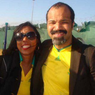 Andrea Holmes Thompskins with friend