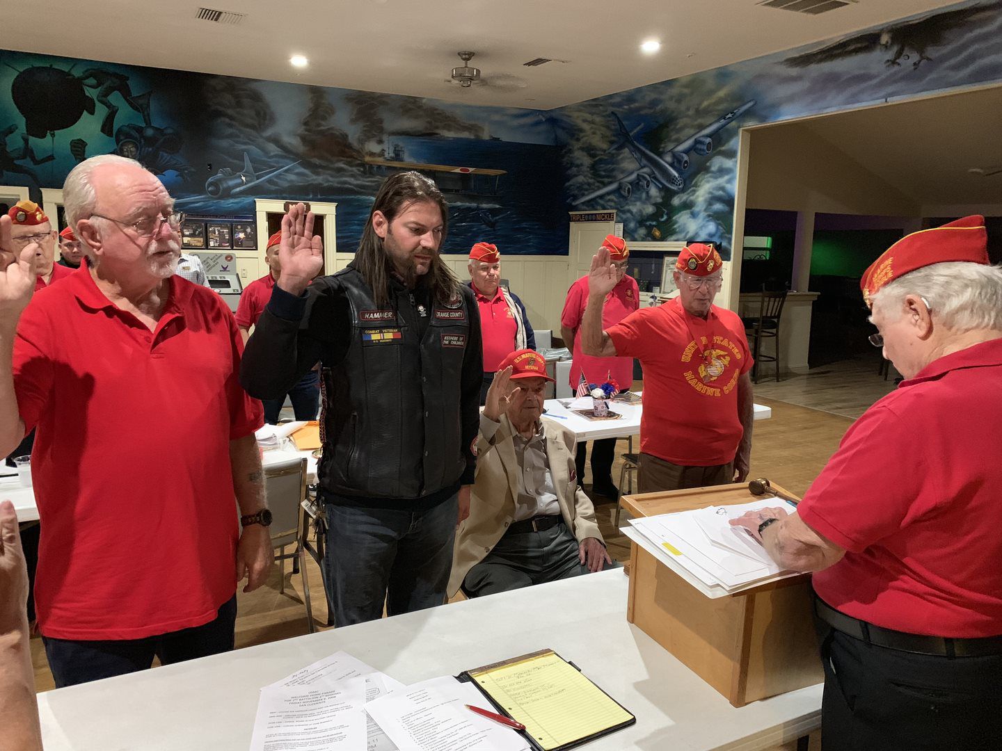 2018 MCAS Detachment 017 Inductions