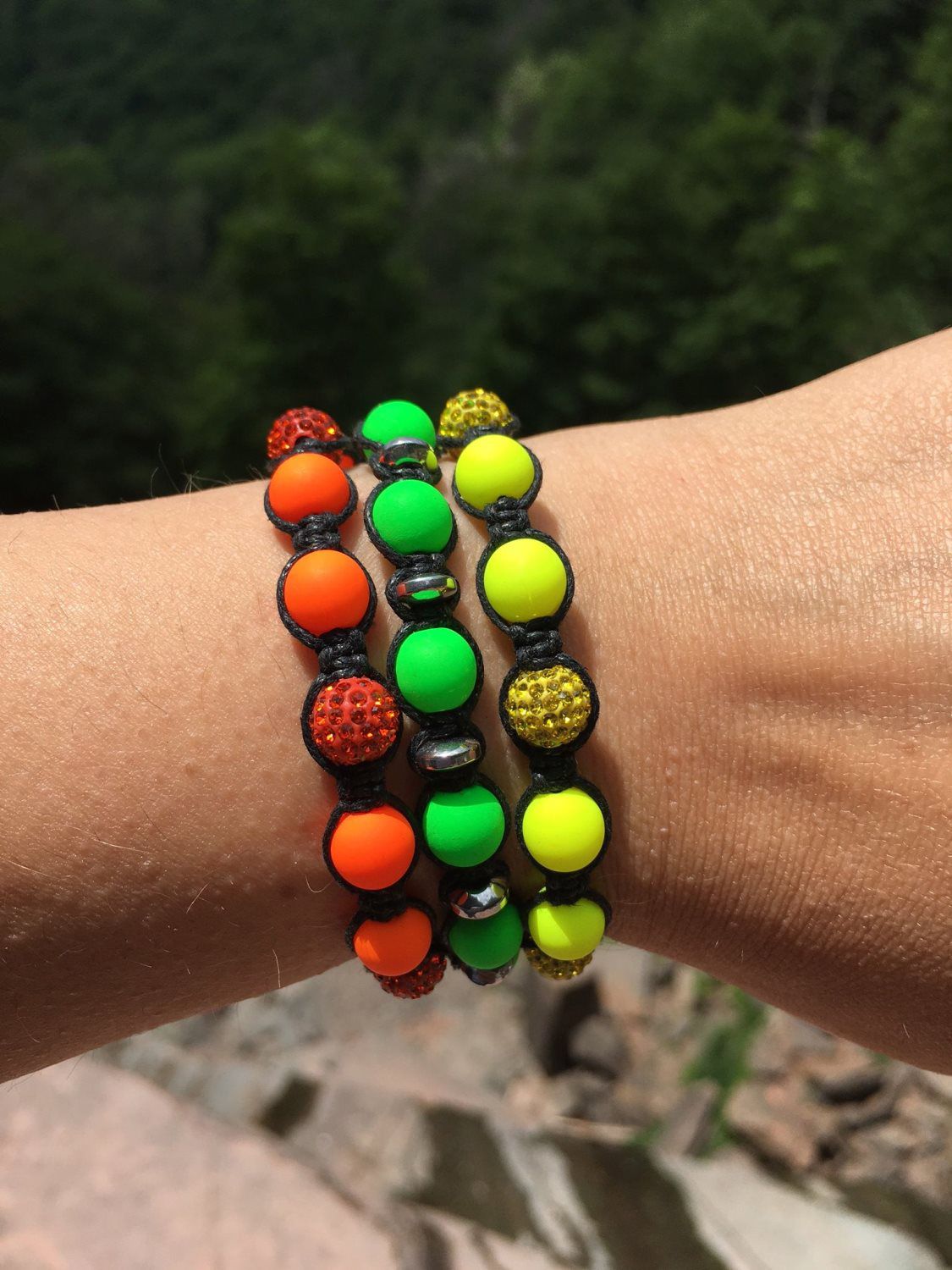 Colorful natural stones bracelet