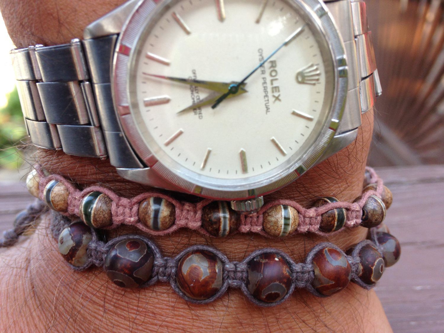 1041 – Men’s Akorie Men’s Brown Striped Bracelet 1041 – Men’s Akorie Men’s Brown Striped Bracelet