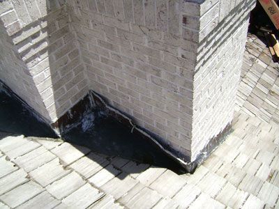 Before with incorrect flashing on cedar roof