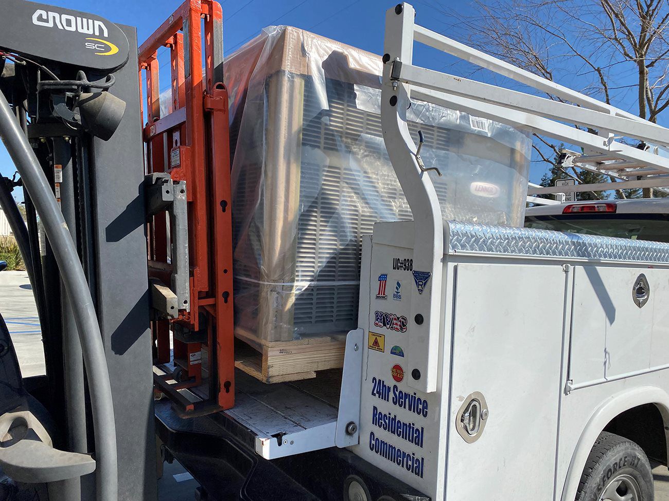 new ac air condition installation