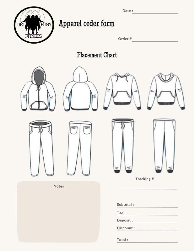 GBF Embroidery Shop Custom embroidery Chicago Get Busy Fitness