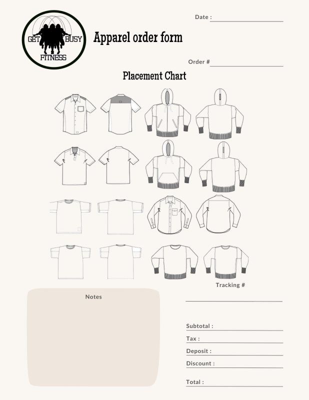 GBF Embroidery Shop Custom embroidery Chicago Get Busy Fitness