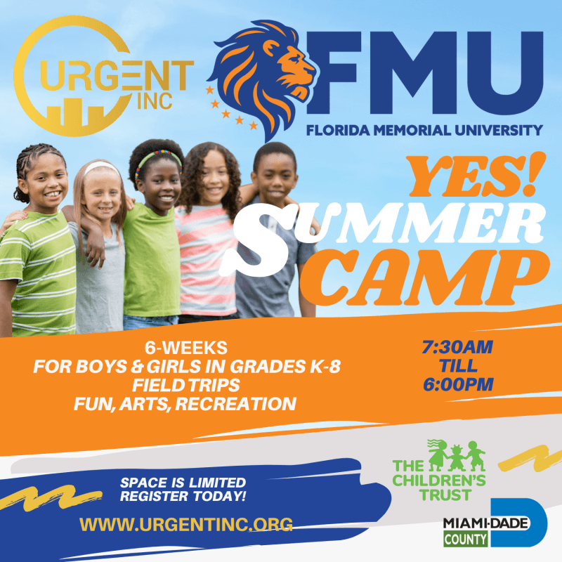 Summer Camp Urgent, Inc. Youth Development Center Miami, FL
