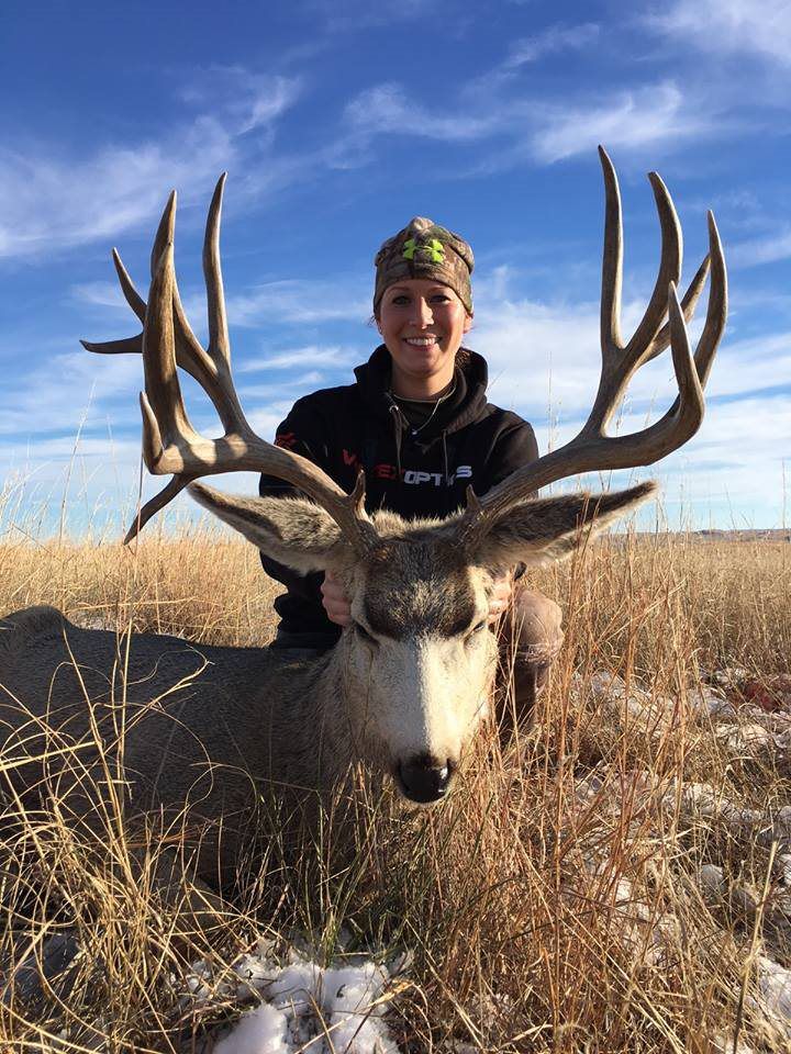 man sitting on the deer