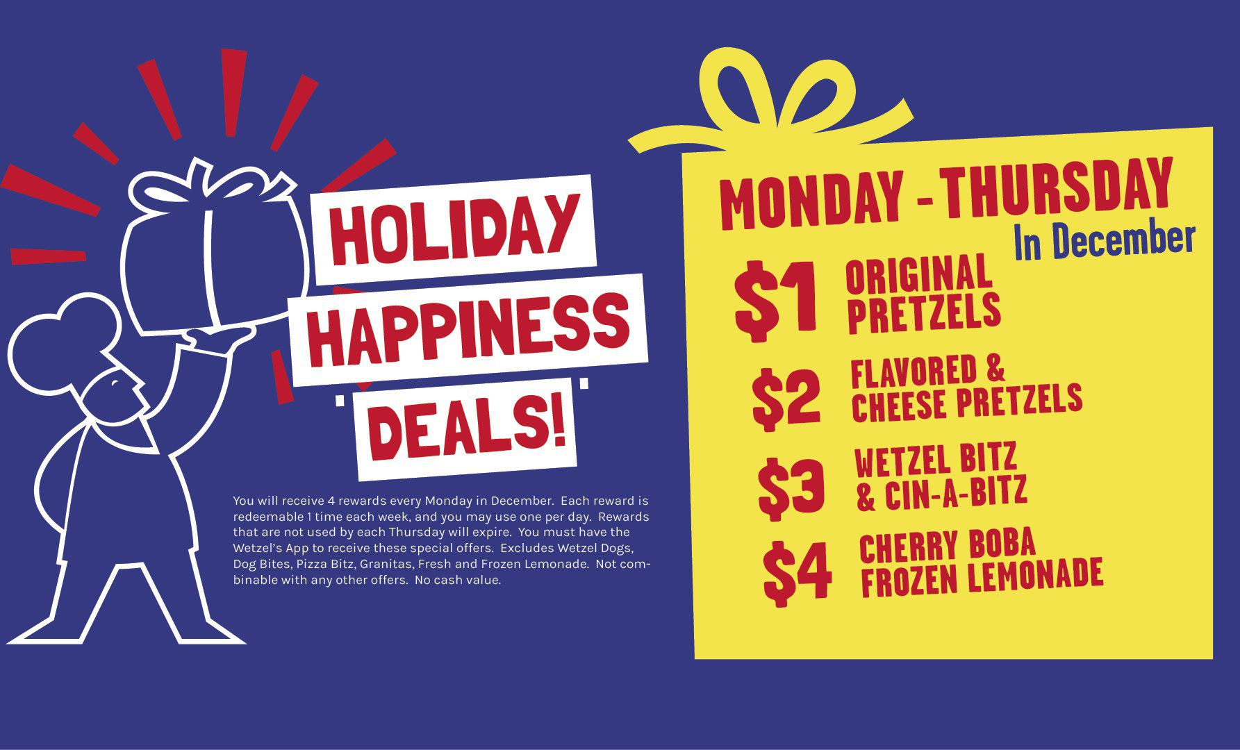 Wetzel's Pretzels Hand Held Happiness Wetzel's Pretzels