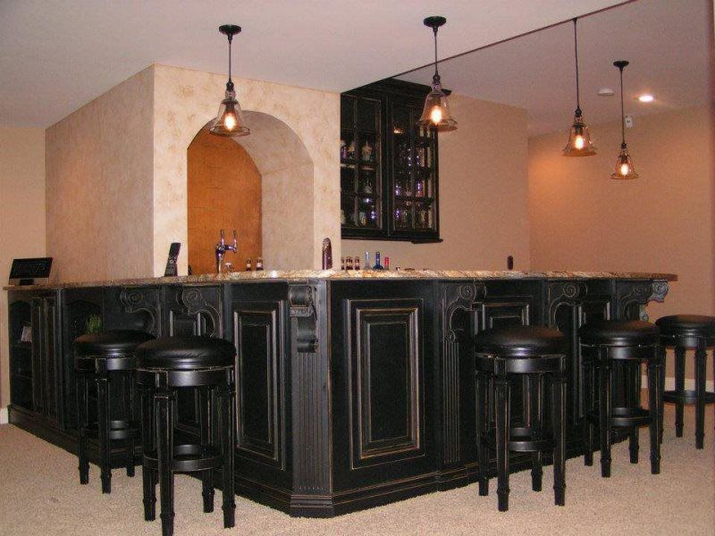 finished basement custom countertops