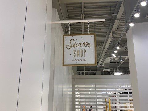 Under Canopy Sign non-illuminated