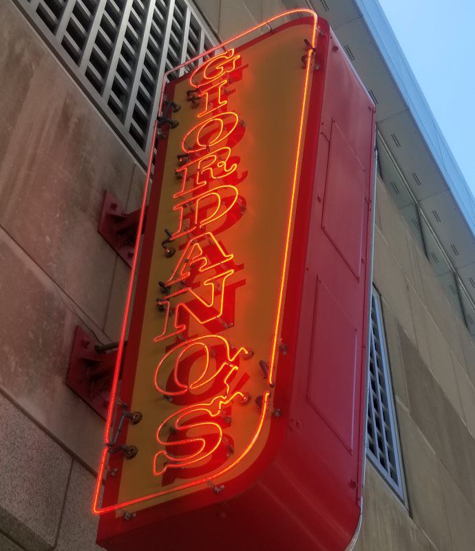 Projecting Sign with exposed Neon