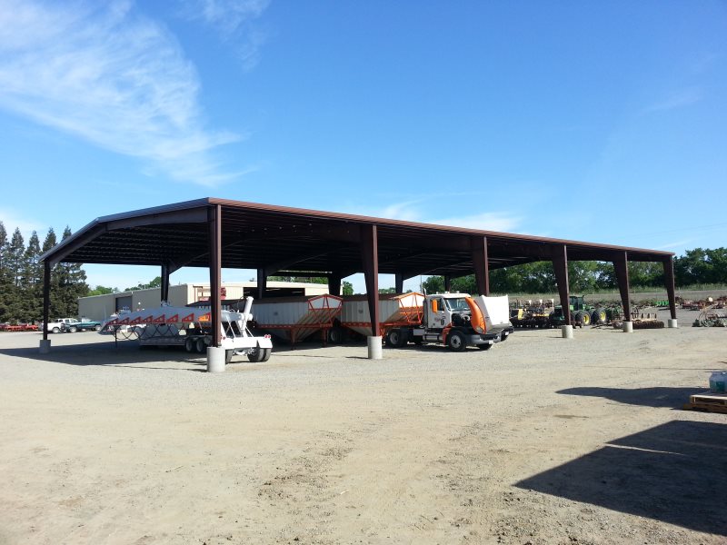 Cranston Steel Structures Parking Area