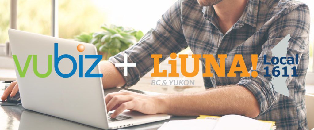 LiUNA Local 1611 has joined with VuBIZ!
