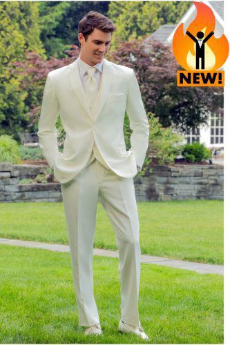 Ike Behar Ivory Aragon Suit