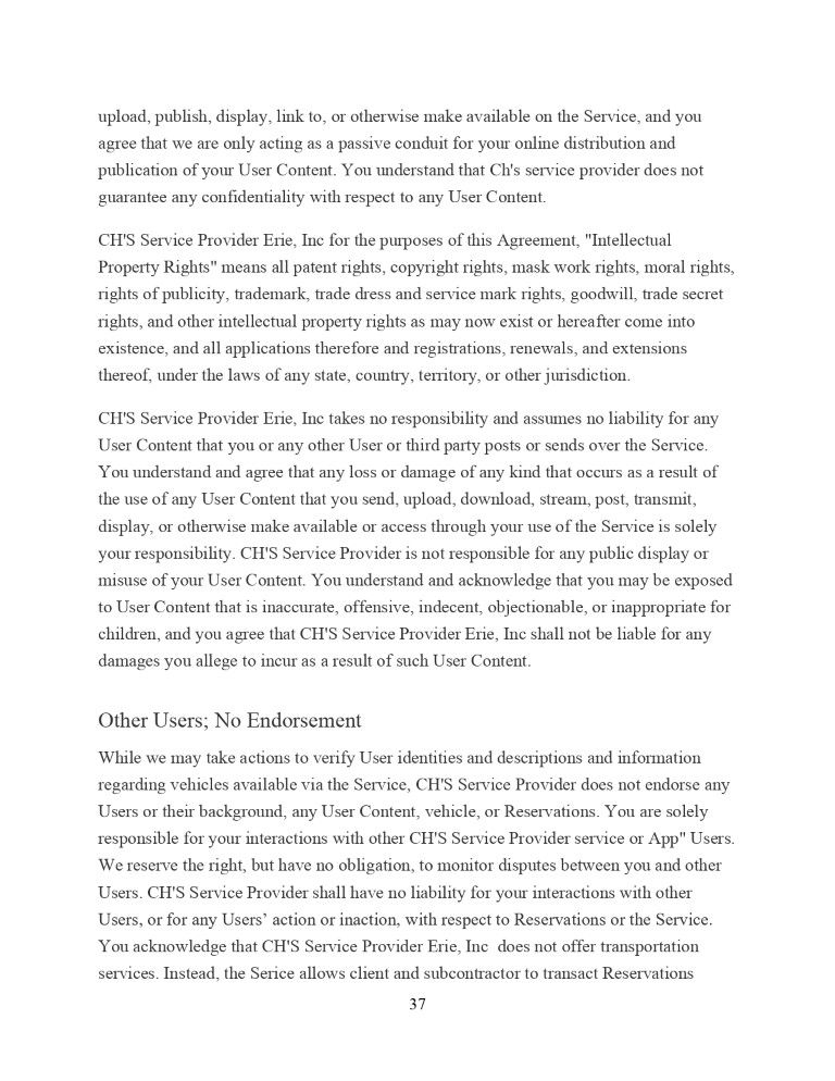 CH'S Service Provider